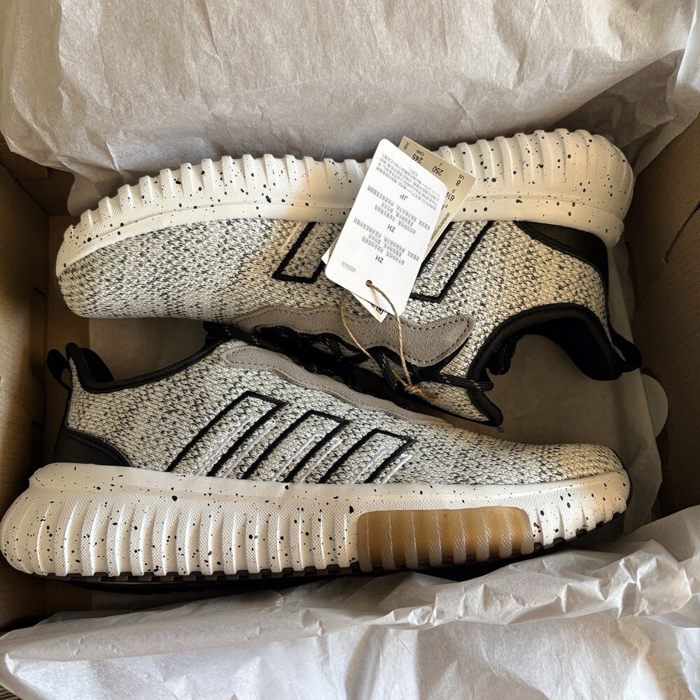 Adidas Kaptir Flow 2.0 Women's Size 8 Running Shoes Black White Athletic NIB